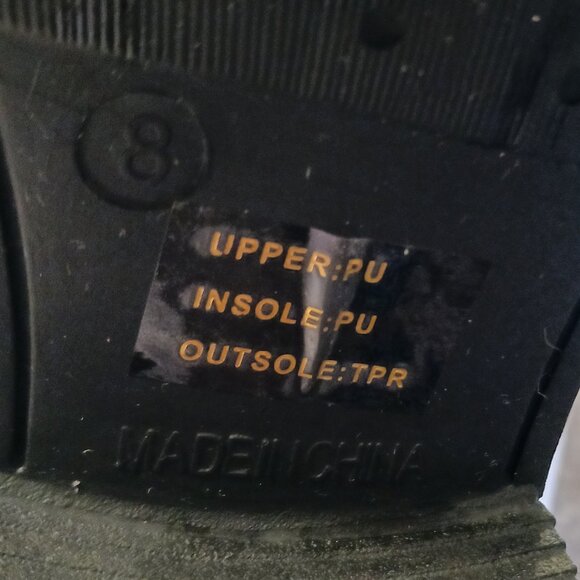 Journee Collection Gray Faux Leather Stormy Rutched Side Riding Boots – Size 8 - Picture 16 of 16